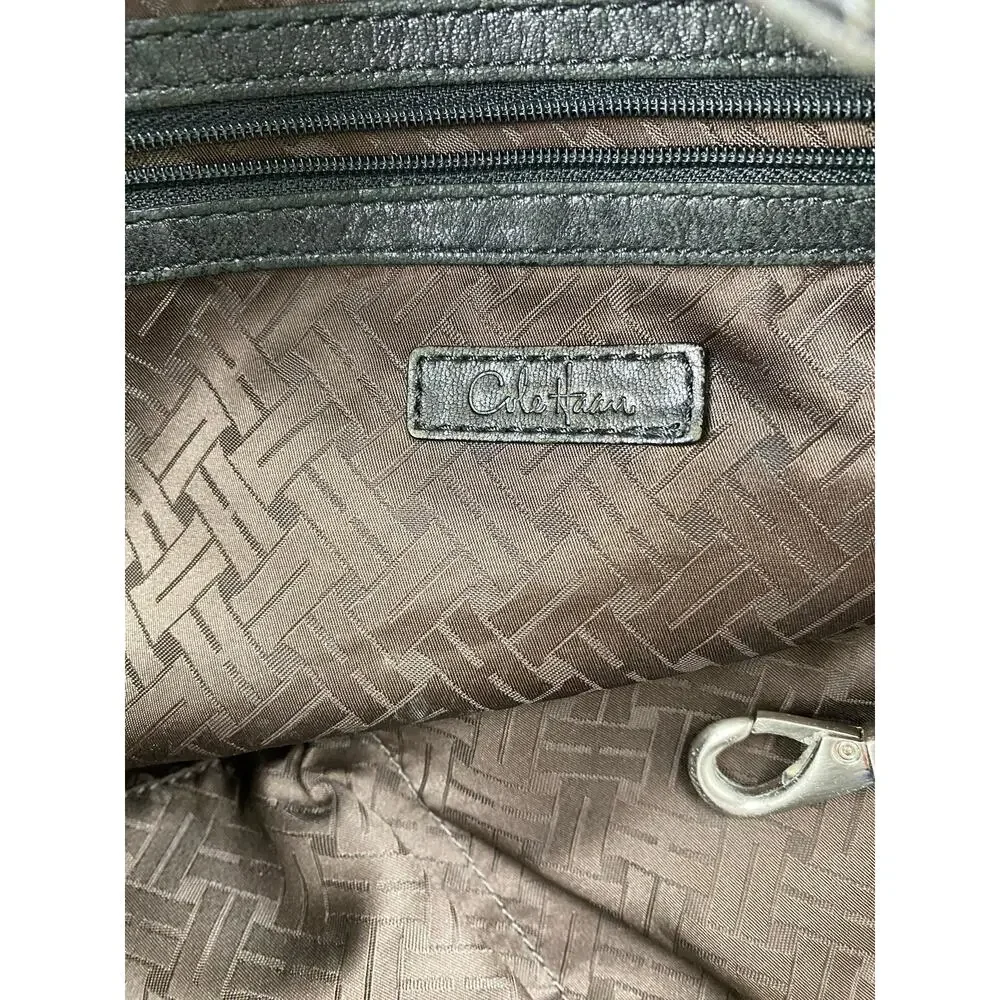 Cole Haan Black Soft Leather Hobo Handbag Purse‎ *